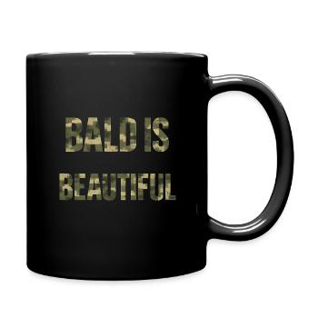 Soldaten Glatzkopf Geschenkidee Bald Is Beautiful - Tasse einfarbig - Schwarz - Rechts