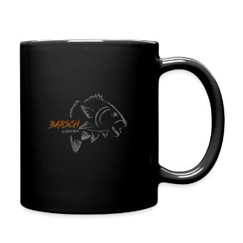 Barsch Flüsterer - Barsch Angeln - Tasse einfarbig - Schwarz - Rechts
