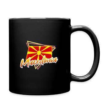 Macédoine - Mug uni - noir - Droite
