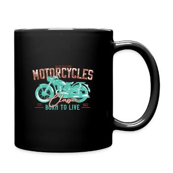 Bikers, motorcyclists - Full Colour Mug - black - Right