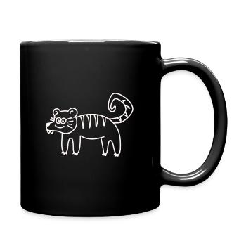 Anti-Zoo Three White - Tasse einfarbig - Schwarz - Rechts