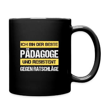 Éducateur résistant - Mug uni - noir - Droite