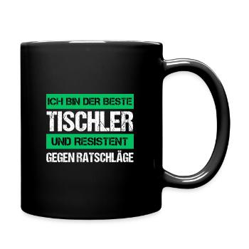 Charpentier résistant - Mug uni - noir - Droite