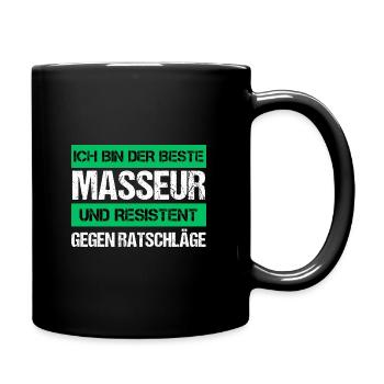 Resistant masseur - Full Colour Mug - black - Right