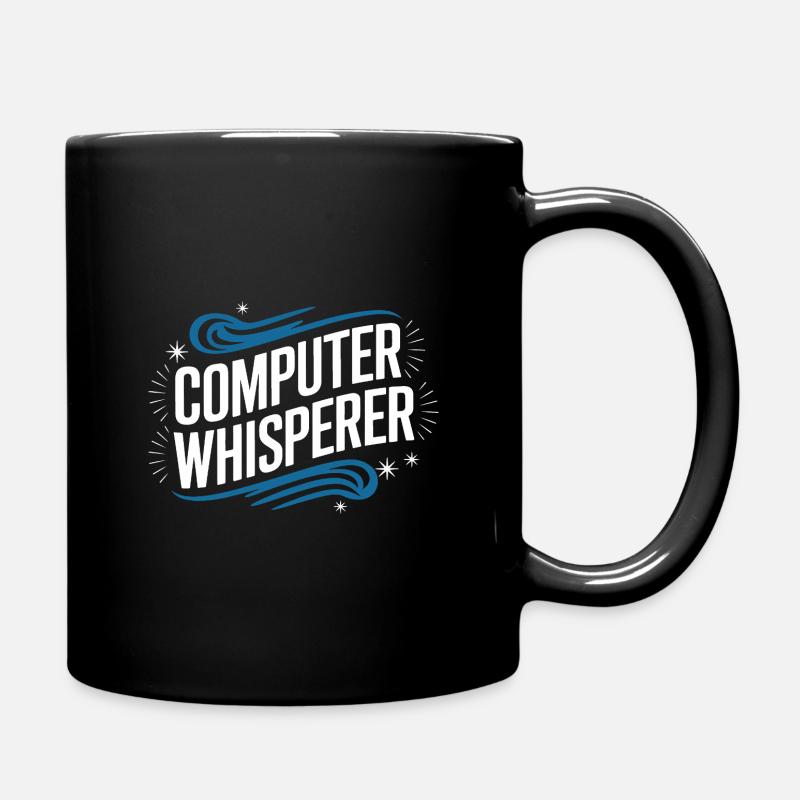 Technischer Support Computerfreak Nerd - Tasse einfarbig - Schwarz