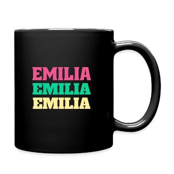 Emilia Birthday Gifts Emilia's - Full Colour Mug - black - Right