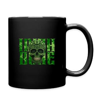 St. Patrick's Day - Skull - Irish Bone - Full Colour Mug - black - Right