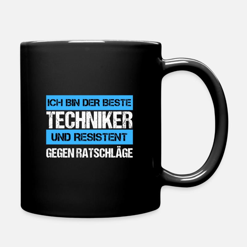 Resistenter Techniker - Tasse einfarbig - Schwarz