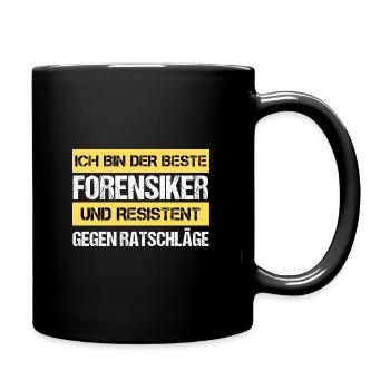 Médecin légiste résistant - Mug uni - noir - Droite