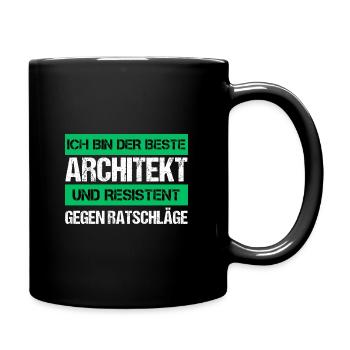 Architecte résistant - Mug uni - noir - Droite