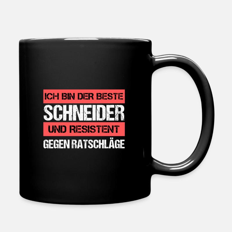 Resistenter Schneider - Tasse einfarbig - Schwarz