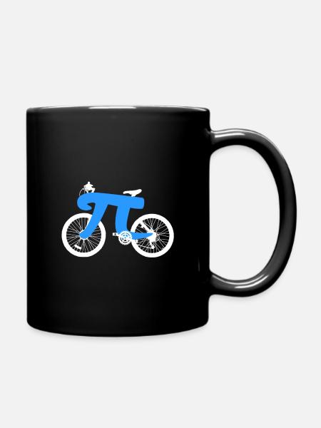 Pi bike math - Full Colour Mug - black