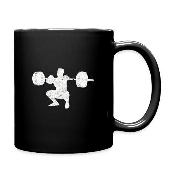 Front Squat Fitness Training Studio Gym Sport - Mug uni - noir - Droite