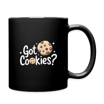 Cookies Cookie Keks Kekse Schokolade - Tasse einfarbig - Schwarz - Rechts