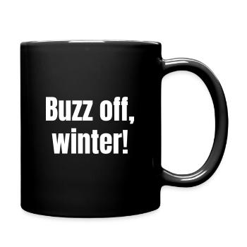 Buzz off, winter! - Full Colour Mug - black - Right