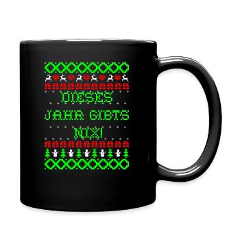 Cadeau de Noël génial avec un chandail moche - Mug uni - noir - Droite
