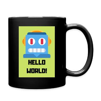 HELLO WORLD - Mug uni - noir - Droite