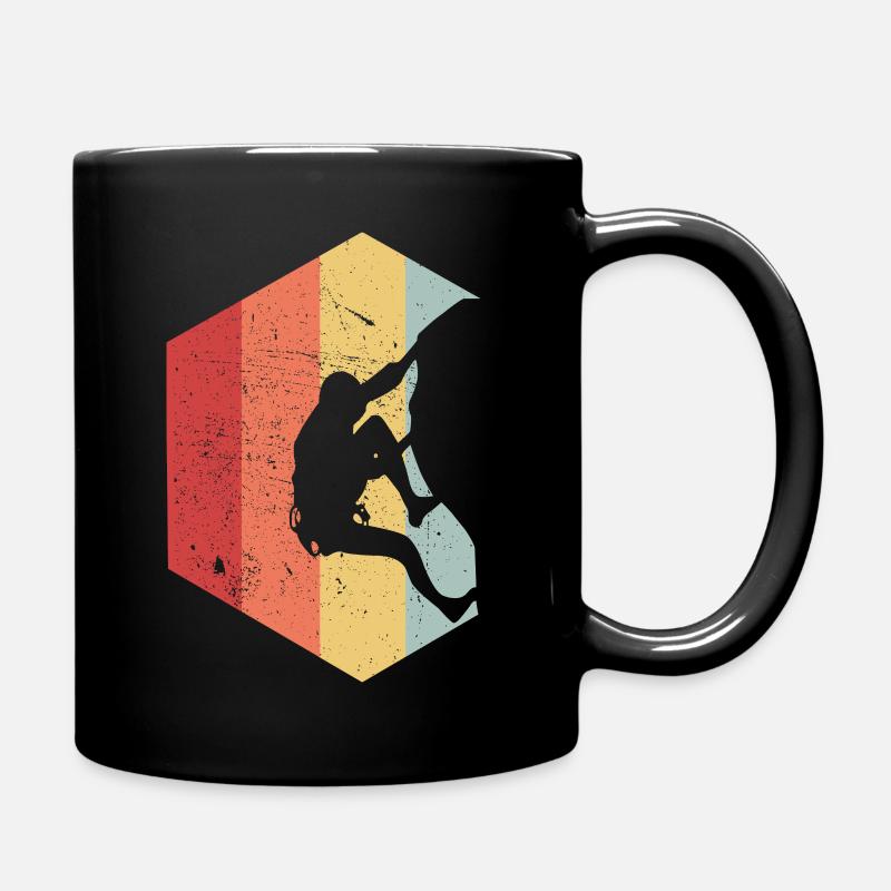 Klettern Berg Felsklettern Sport - Tasse einfarbig - Schwarz