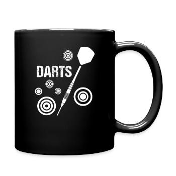 Darts Dart - Tasse einfarbig - Schwarz - Rechts