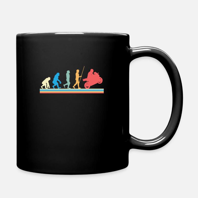 Evolution de la moto - Mug uni - noir