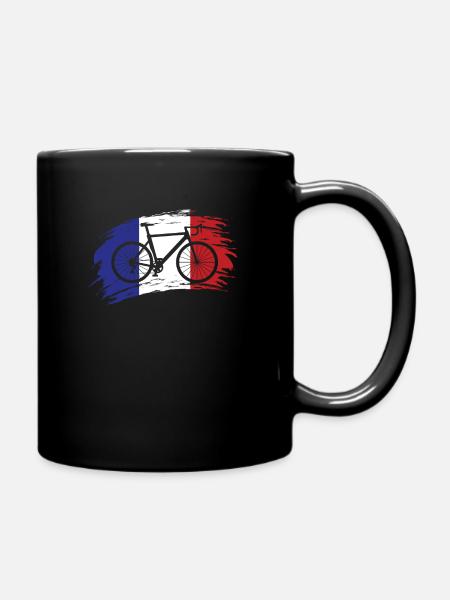 Radsport Frankreich - Tasse einfarbig - Schwarz