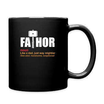 Père - Mug uni - noir - Droite