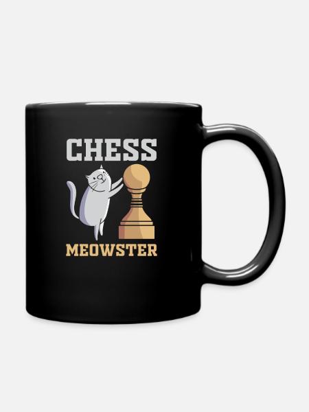 Chats Cat - Chess Meowster Chess Master - Mug uni - noir