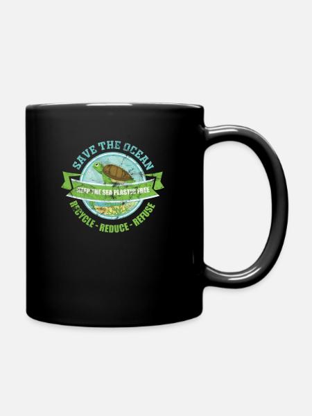 Umwelt Umweltschutz - Tasse einfarbig - Schwarz