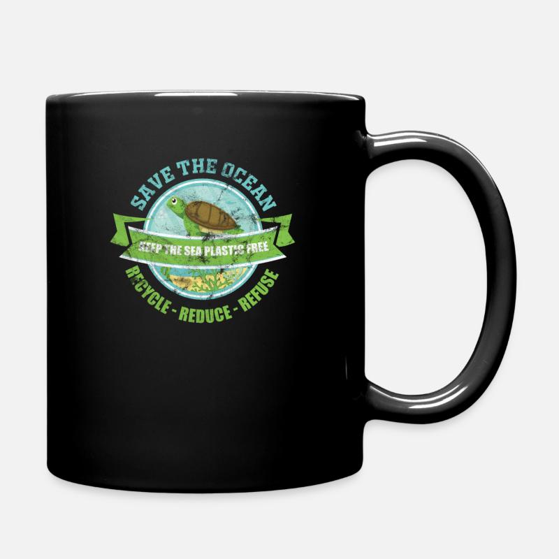 Umwelt Umweltschutz - Tasse einfarbig - Schwarz