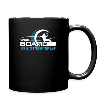 Wakeboard wakeboarding surfers - Full Colour Mug - black - Right