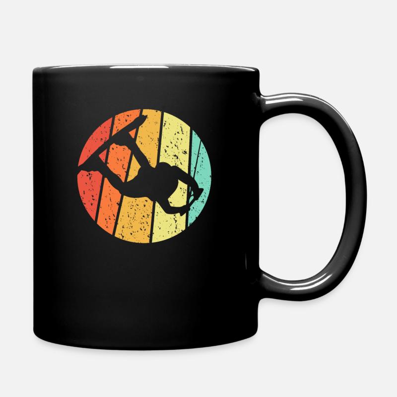 Wakeboard Wakeboard cadeau rétro - Mug uni - noir