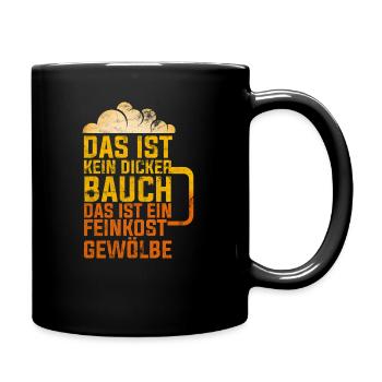 Bier Spruch - Tasse einfarbig - Schwarz - Rechts