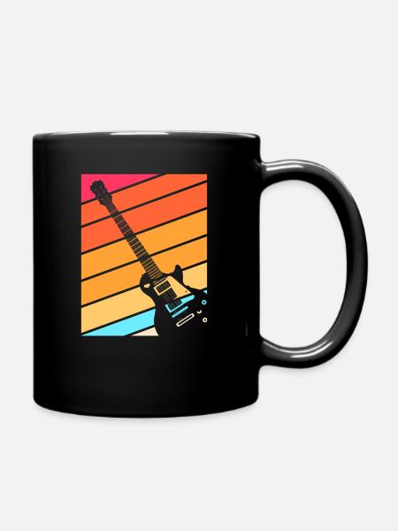 Gitarre Gitarrist E-Gitarre Geschenk - Tasse einfarbig - Schwarz