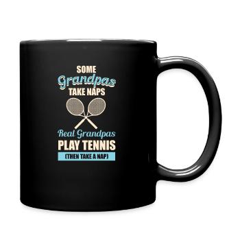 Tennis Opa Geschenk - Full Colour Mug - black - Right