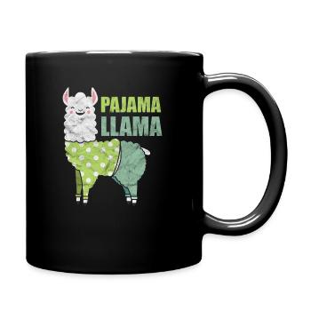 Alpaca Pajama Llama - Full Colour Mug - black - Right