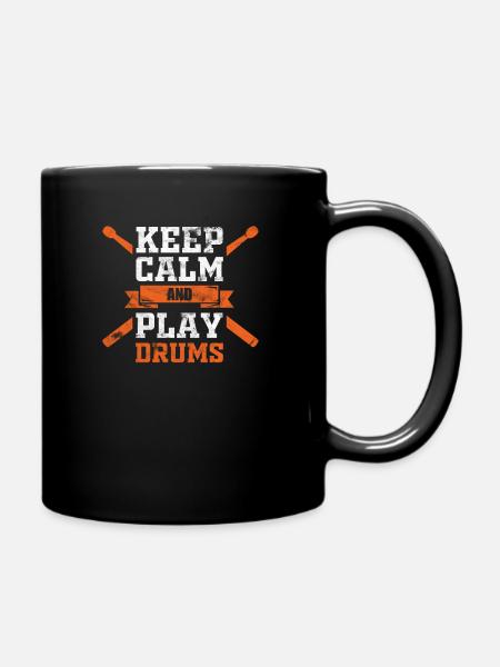 Drum Drummer Drummer Musical Instrument - Mug uni - noir