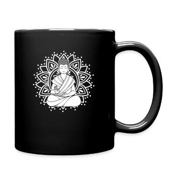 Yoga Yoga Mat Gift - Full Colour Mug - black - Right