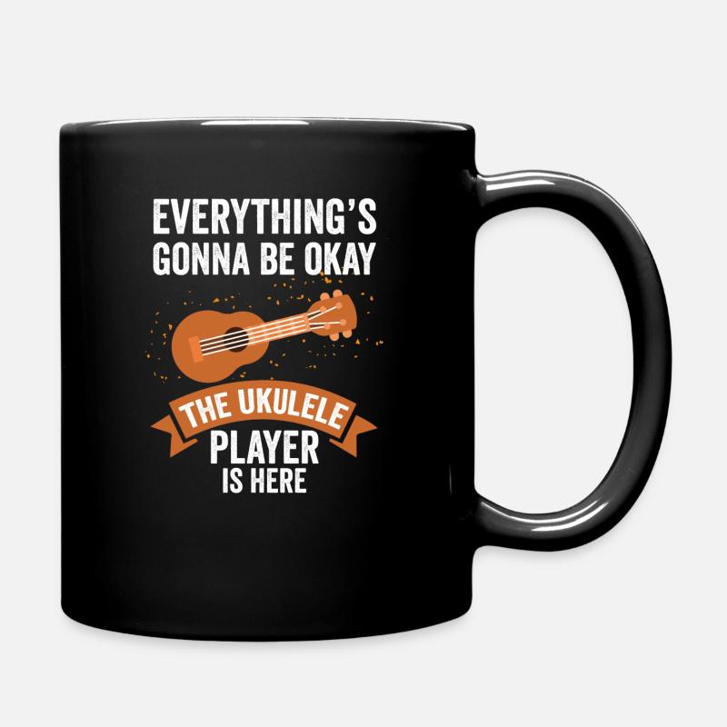 Ukulele Sprüche Geschenk - Tasse einfarbig - Schwarz