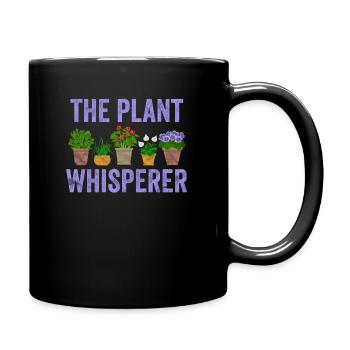The plant whisperer - Full Colour Mug - black - Right