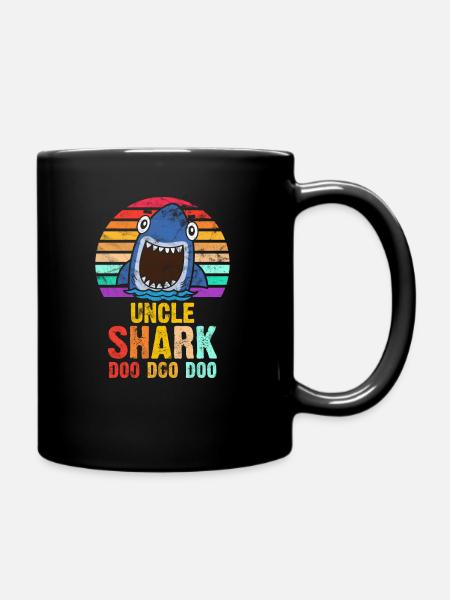 Idée cadeau Oncle Hai Shark - Mug uni - noir