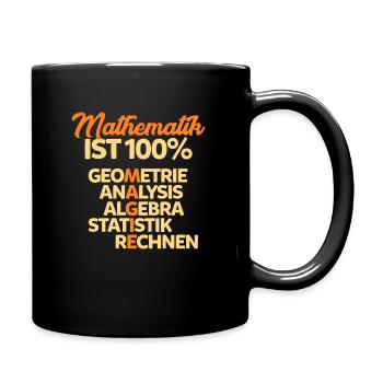 Mathematik - Tasse einfarbig - Schwarz - Rechts