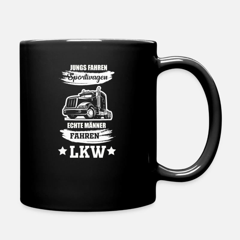 LKW Fahrer - Tasse einfarbig - Schwarz