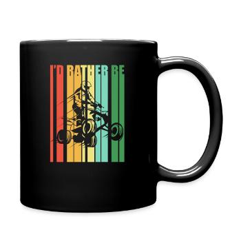 Quad Quad ATV Retro - Mug uni - noir - Droite