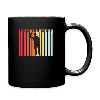 Installer Retro - Full Colour Mug - black - Right