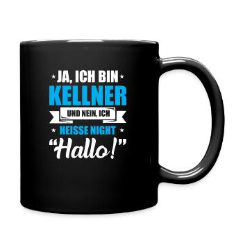 Waiter - Funny Sayings Gift - Full Colour Mug - black - Right