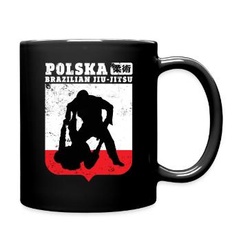 Brazilian Jiu-Jitsu Poland - Tasse einfarbig - Schwarz - Rechts