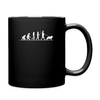 Chien de berger allemand Evolution - Mug uni - noir - Droite
