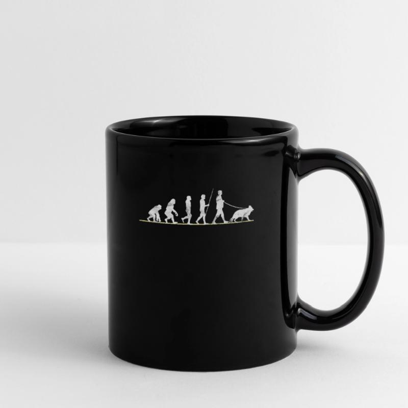 Deutscher Schäferhund Evolution Tasse einfarbig