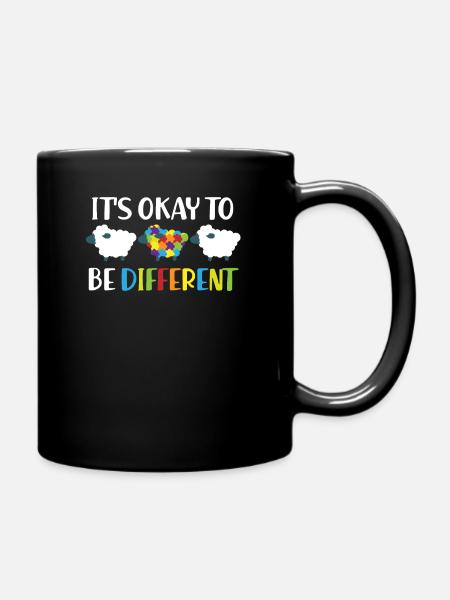 Autisme - Puzzle Sheep - Mug uni - noir