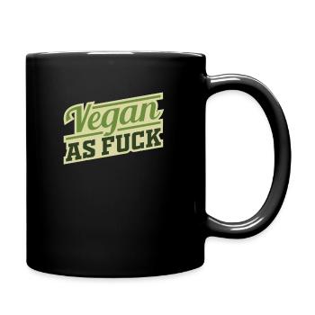 Vegan - Vegan as Fuck - Full Colour Mug - black - Right